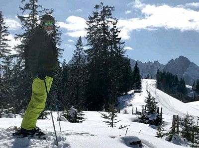Me with Dachstein Glacier in the background