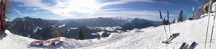 Dachstein Glacier view from The Loser